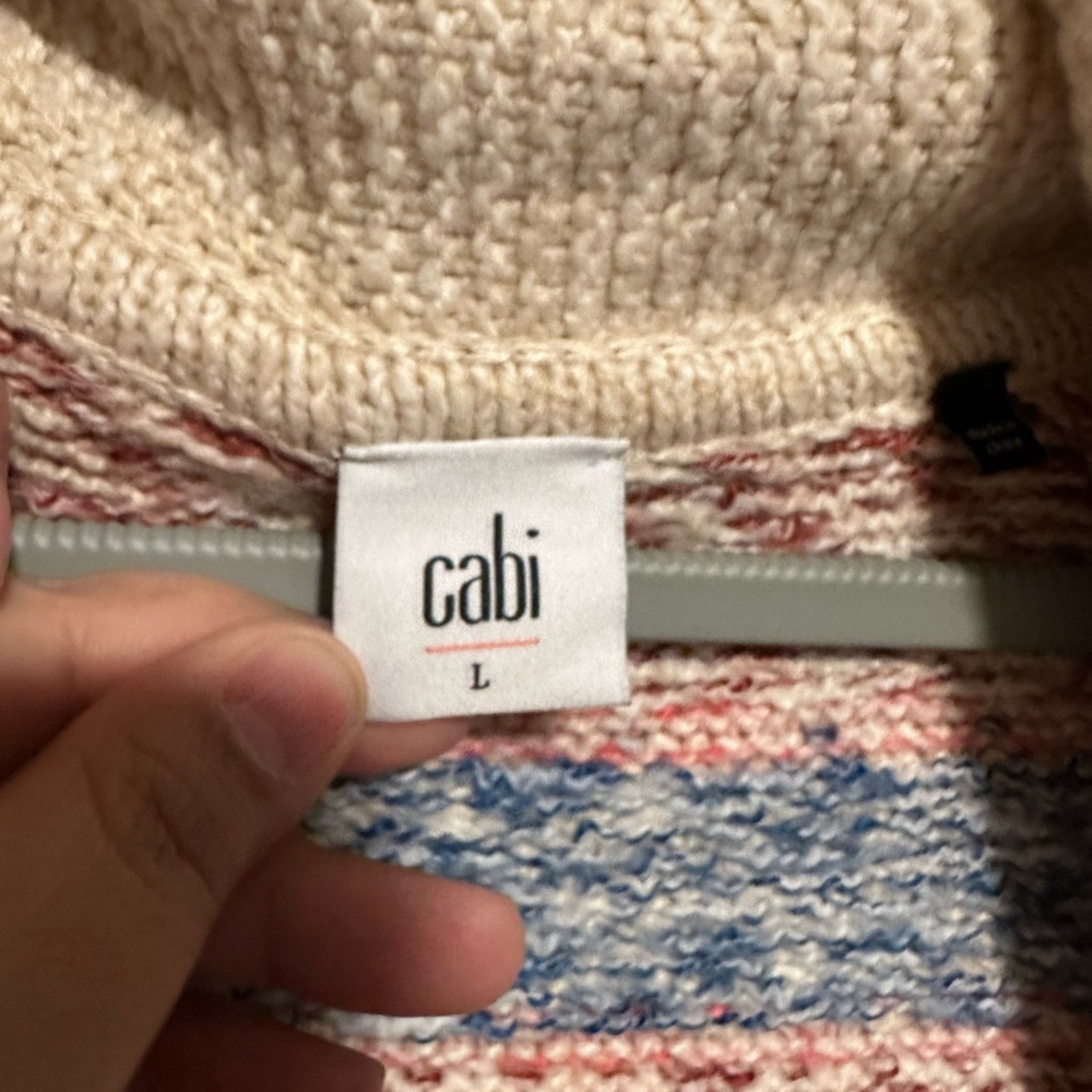 Cabi Colorful Cozy Highlands Zip Up Cardigan Size Large‎ Multicolored - Picture 7 of 9